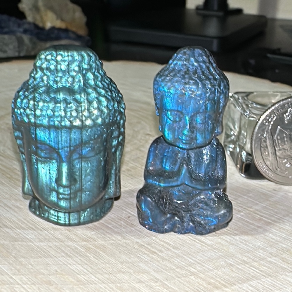Labradorite carvings